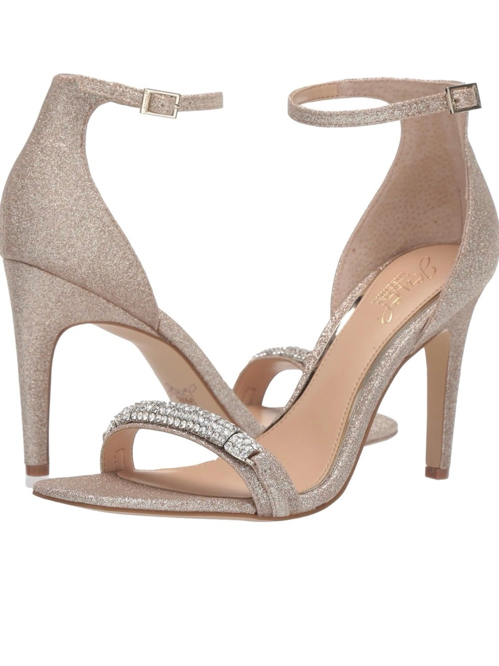 Jewel Badgley Mischka Ranya Heeled Sandal, Sz. 9.5